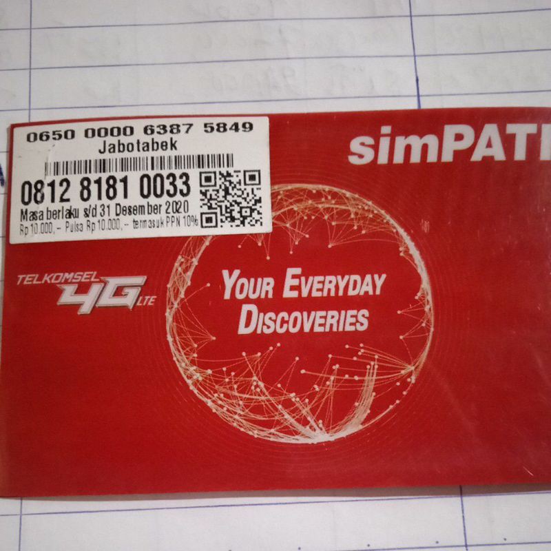 No Cantik Simpati Plsa 0K Double-Double 0812-8181-0033