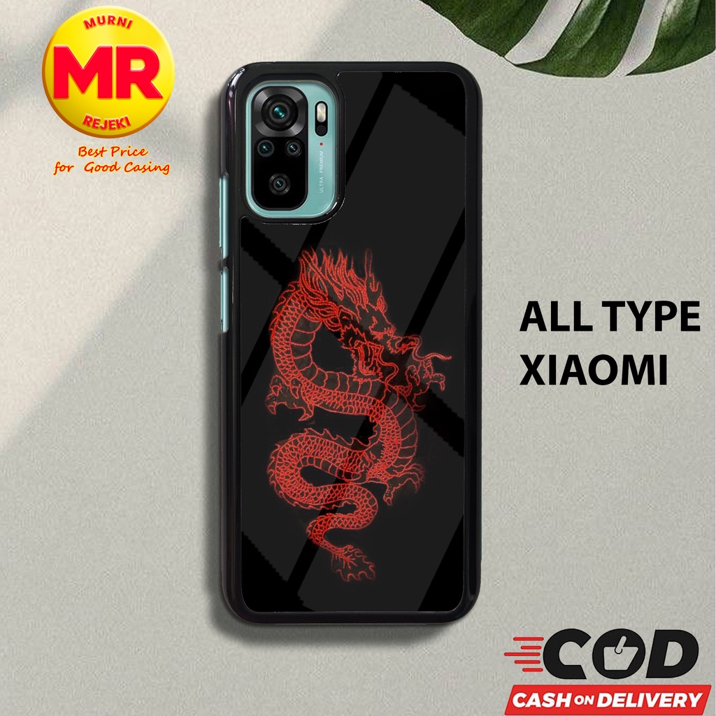 Case XIAOMI REDMI NOTE 8 NOTE 8 PRO NOTE 10 NOTE 10S NOTE 10 POCO M3 PRO MOTIF DRAGON Casing Hardcas