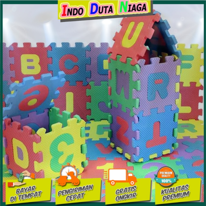 Jin Wa Wa Puzzle Foam Aplhabet &amp; Angka 36PCS