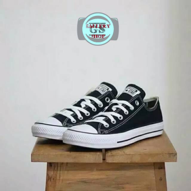 Sepatu Converse Classic Allstar Import Vietnam Black White Sneakers Kado Hadiah Cewek Cowok Murah