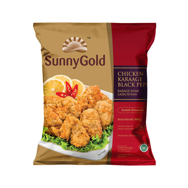 

SUNNY GOLD CHICKEN KARAGE BLACK PAPPER 500 GR SURABAYA