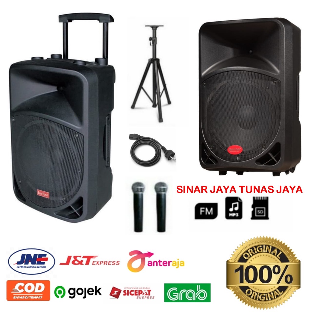 SPEAKER PORTABLE BARETONE BT-3H1515BWR