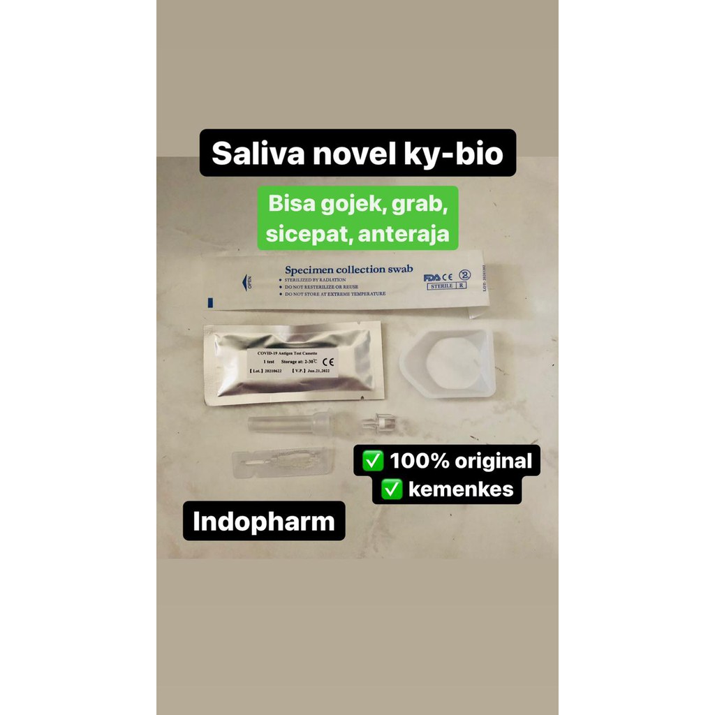 KYBIO ANTIGEN RAPID TEST KIT SALIVA LIUR LUDAH ORIGINAL CORONA VIRUS COVID 19 AG KY BIO KY-BIO