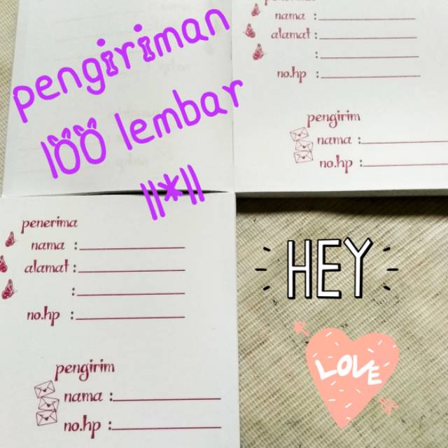 

lembar pengiriman