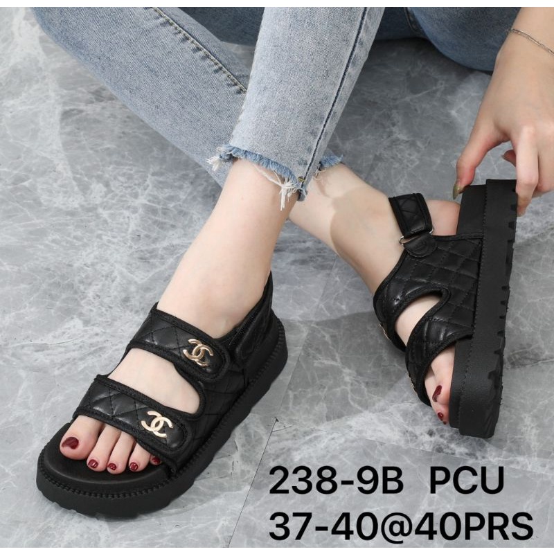 {COD/BAYAR DITEMPAT} Df 505 Sandal Wedges Fashions Import Korea Premium