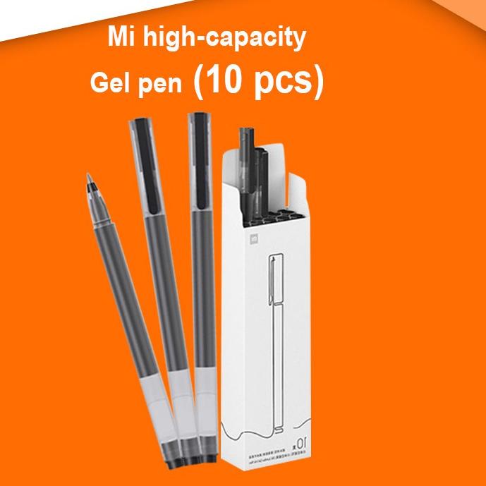 XIAOMI GEL PEN 10 PCS MI HIGH CAPACITY GELPEN (10-PACK) PULPEN ORIGINAL KAPASITAS 4X MENULIS LEBIH HALUS DAN LEBIH LAMA