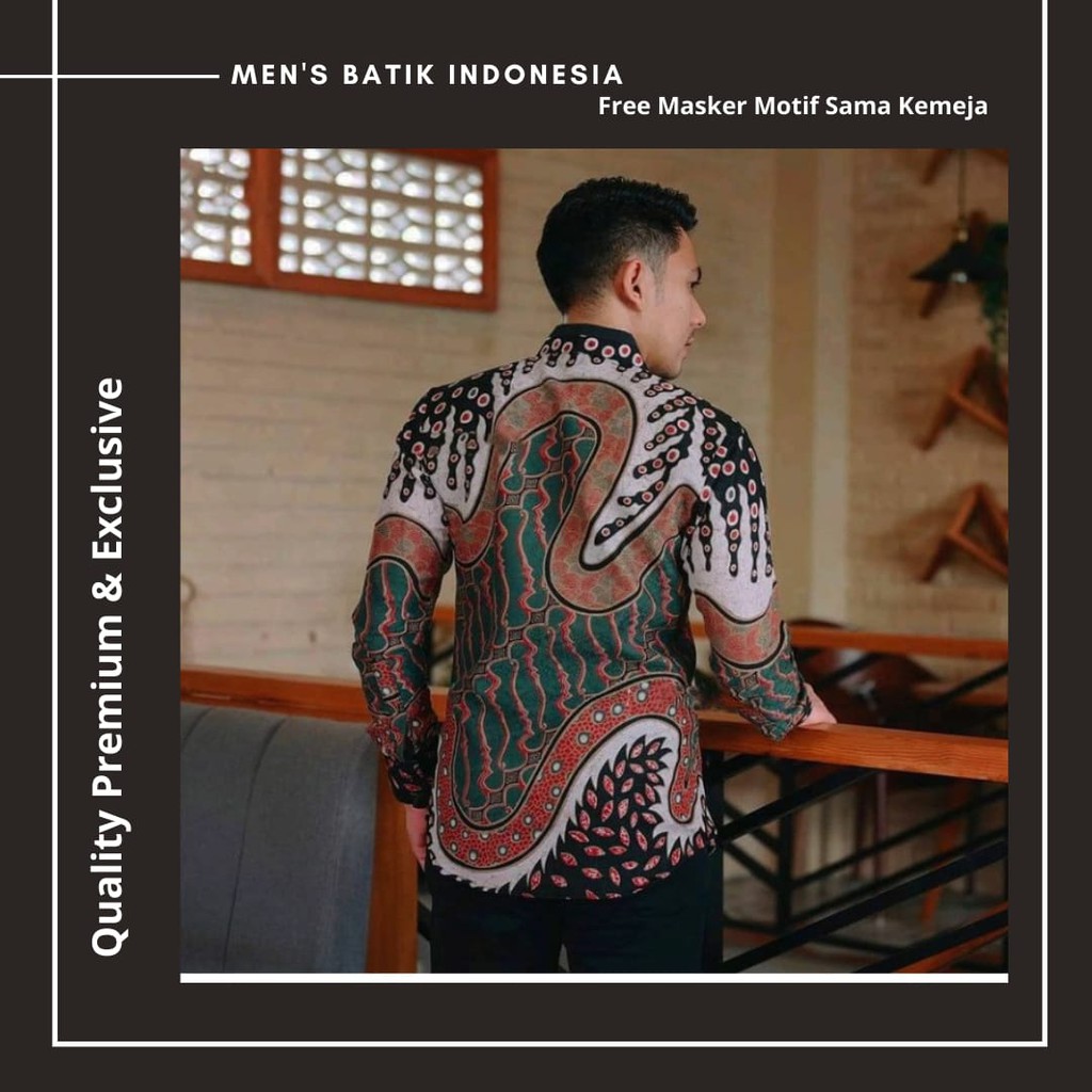 BATIK EXCLUSIVE PREMIUM kemeja batik pria lengan panjang terbaru ORIGINAL