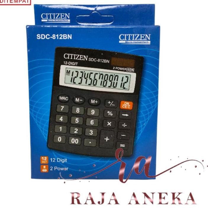 

KALKULATOR 12 DIGIT ANGKA MERK CITIZEN TYPE SDC-812 BN Citizen SDC-812BN 12 Digit SDC-812BN 12 Digit / 2 Power / Kalkulator CT 812BN <