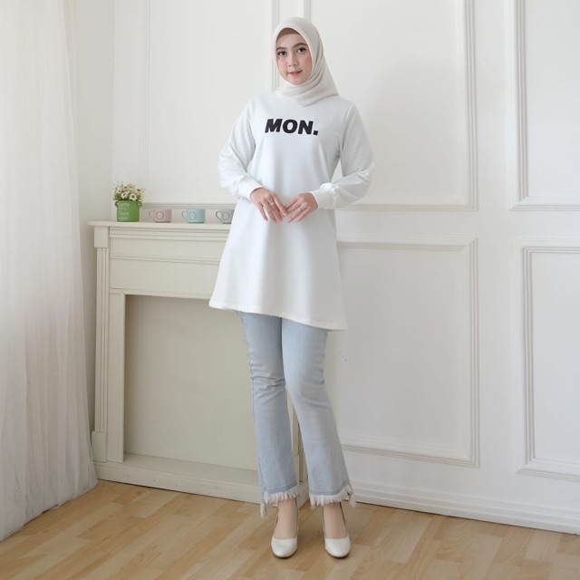  Baju  Atasan  Wanita  Lengan Panjang Kekinian Modis Fashion 