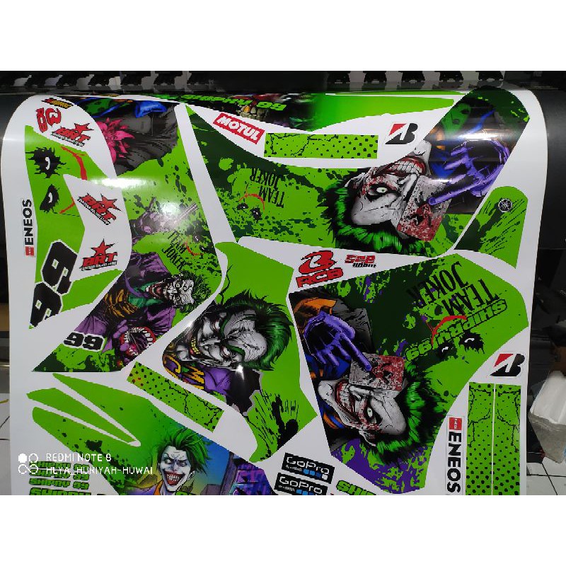 STIKER DECAL MX OLD PREMIUM QUALITY ONEAL DORAEMON ZOMBIE ANIMAL COBRA JOKER