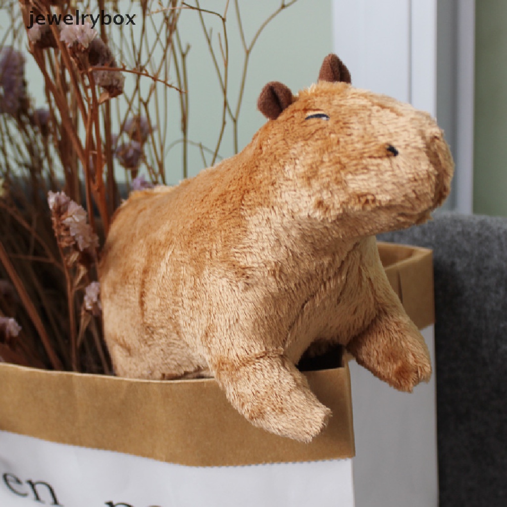 (jewelrybox) Mainan Boneka Stuffed Plush Capybara Untuk Hadiah Ulang Tahun