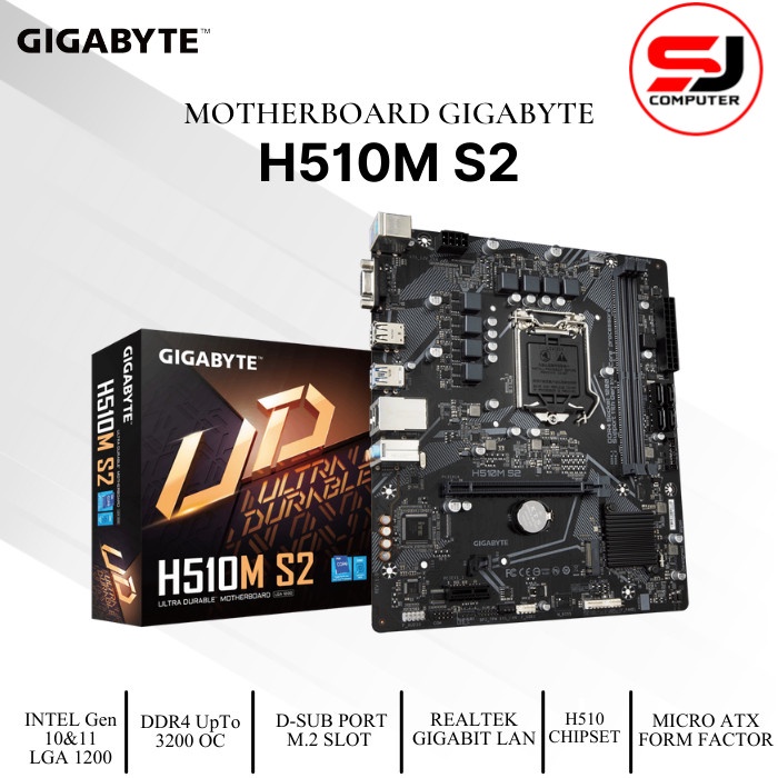 MOTHERBOARD GIGABYTE H510M S2