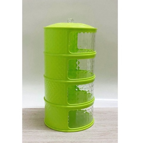 RAK PENYIMPANAN MAKANAN 4 SUSUN TINGKAT TUDUNG SAJI TUTUP FOOD COVER VD