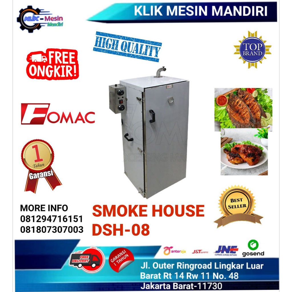 Mesin Pengasap Daging Atau Ikan Smoke House DSH-08 FOMAC