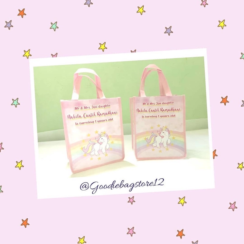 

PROMO Tas ultah unicorn terbaru terlaris tas souvernir custom tas unik