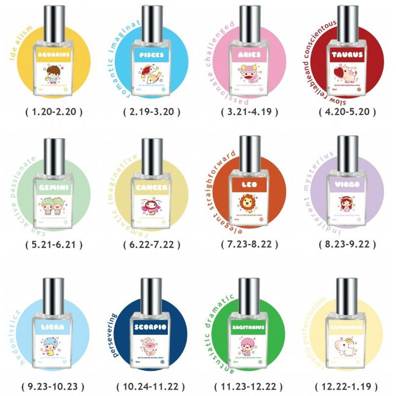 Kanzo - Parfum Zodiak 15ml / Parfum Zodiak Miniso 15ml Premium / Parfum Zodiak Gen Multi 15ml