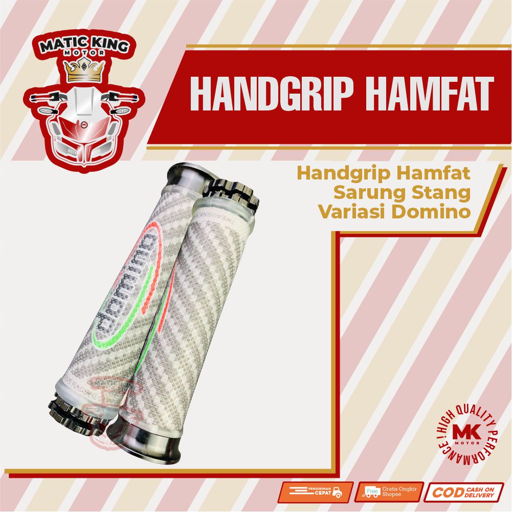 Handgrip hamfat sarung stang variasi domino