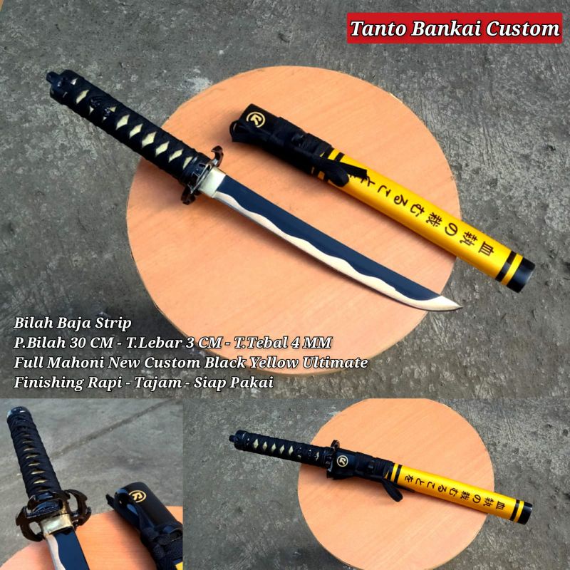 KATANA SAMURAI PEDANG JEPANG TANTO BANKAI COSTUM