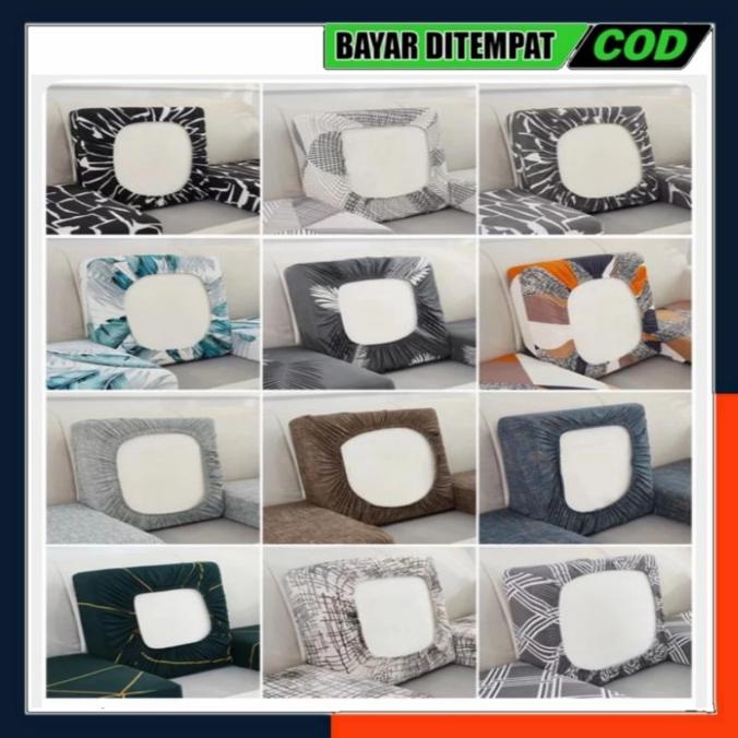 COVER JOK DUDUKAN SOFA SARUNG SOFA KOTAK 1 2 3 SEATER ELASTIS FURNITUR