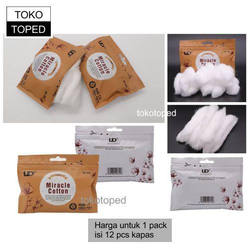 Authentic UD Miracle Cotton Bacon | kapas organik vapor anti hit