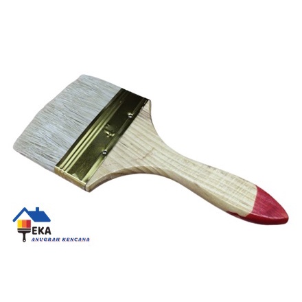 

Kuas Cat 4" Inch Kuas Tangan Gagang Kayu Cat Tembok Dinding Kayu TERMURAH EKA