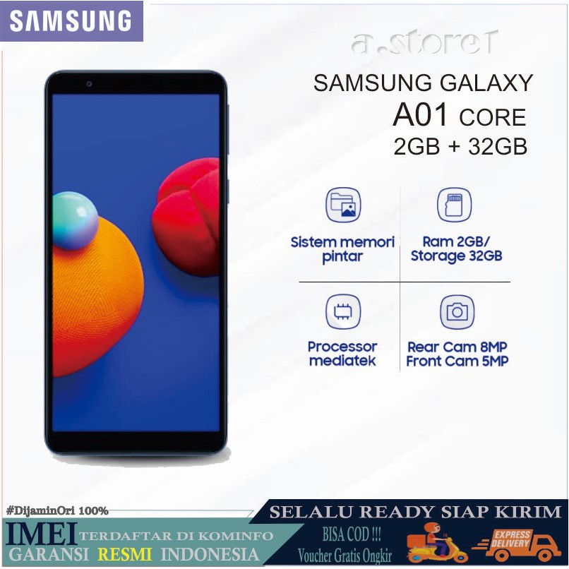 Samsung Galaxy A01 CORE 2GB + 32GB | Shopee Indonesia