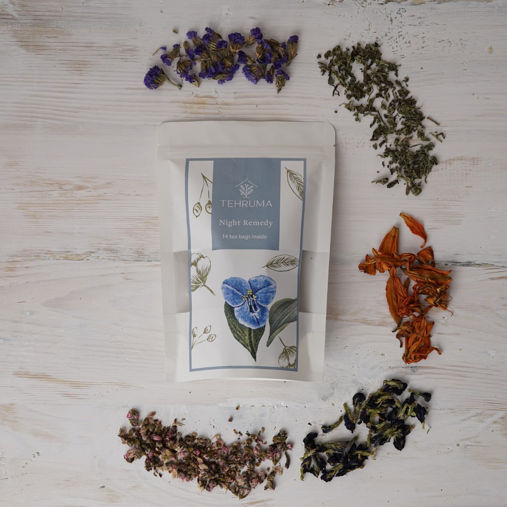 

Night Remedy - Tehruma 14 Days Flower Tea - Teh Malam Detox Diet Alami Tisane