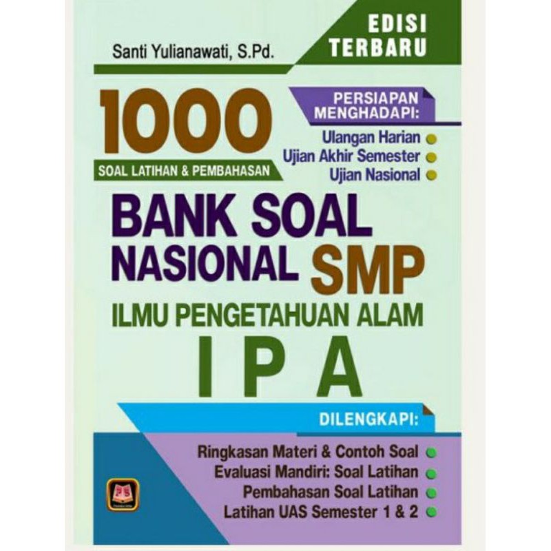 FREE BUBBLEWRAP 1000 Bank Soal Nasional SMP Matematika Bahasa Indonesia Bahasa Inggris IPA IPS PKN K13 Pustaka Setia-IPA