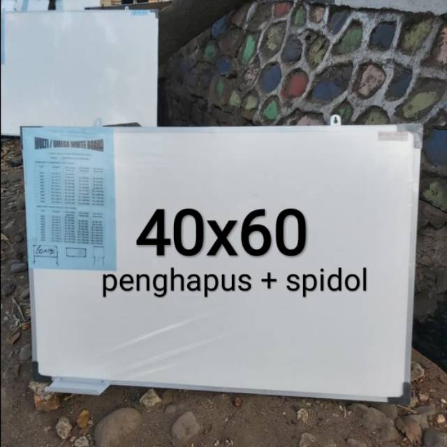 

Papan tulis 40 x 60 Whiteboard 40 x 60 cm