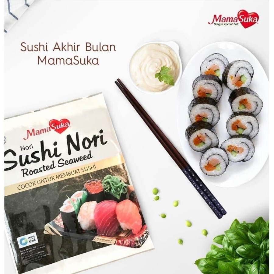 MamaSuka - Sushi Nori 20 gr ( isi 10 lembar  )
