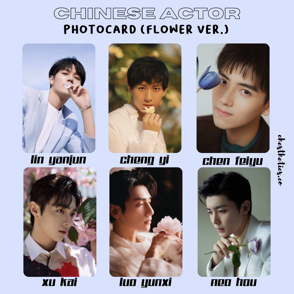 Aktor China Flower Ver. Photocard Lin Yanjun Cheng Yi Chen Feiyu Xu Kai Luo Yunxi Neo Hou Lin Yi Li 