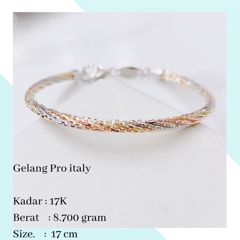 Gelang Emas Pro Italy 8.700 Gr