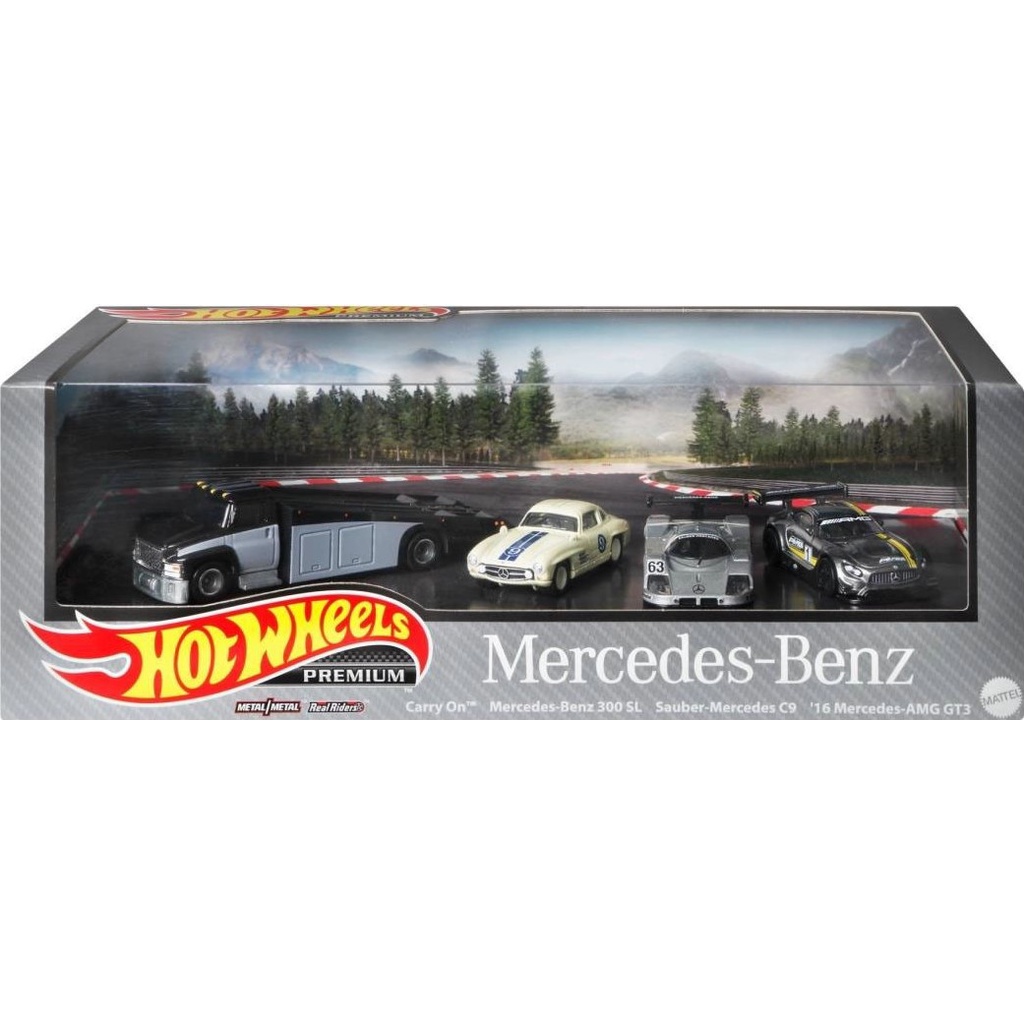 Hot Wheels Diorama Mercedes-Benz Collector Set