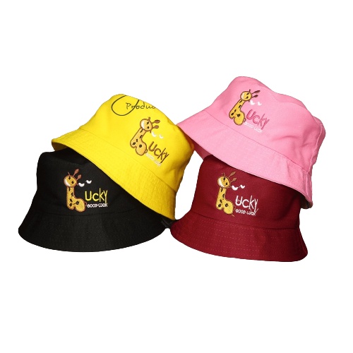 Topi Anak Bucket GooD Lucky Jerapah Anak GooD Lucky Quality Topi / Topi Anak