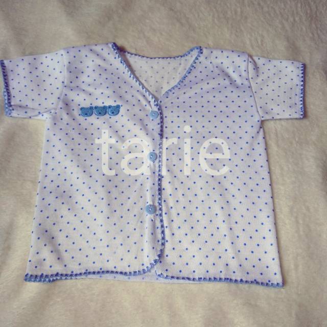 3 Baju bayi polkadot lengan pendek atau panjang