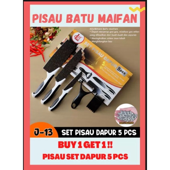 Buy 1Get 1Lebih Hemat /Pisau Keramik Tajam Satu SET 5pcs