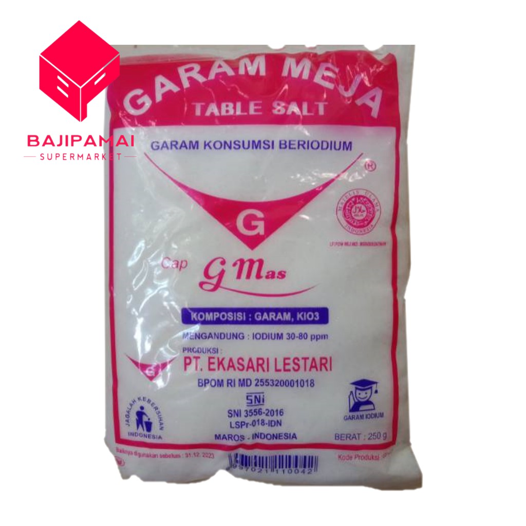 

Garam Halus cap Garuda Mas Beryodium 500gr