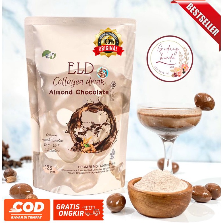 

ELD collagen drink rasa cokelat/ Minuman serbuk collagen cokelat/ ELD cokelat/ ELD coklat/ collagen cokelat