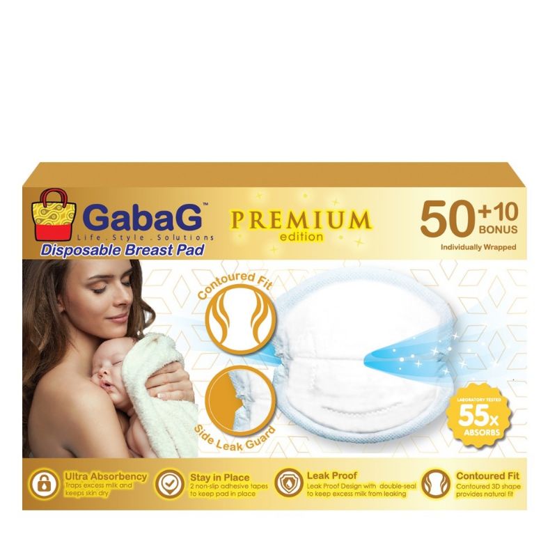 Gabag Premium Disposible  Breast Pad Menyerap Asi isi 10 Pcs