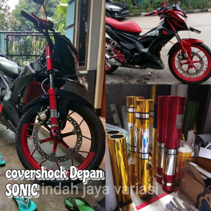VARIASI SHOCK DEPAN COVER SHOCK DEPAN SONIC & SATRIA FU