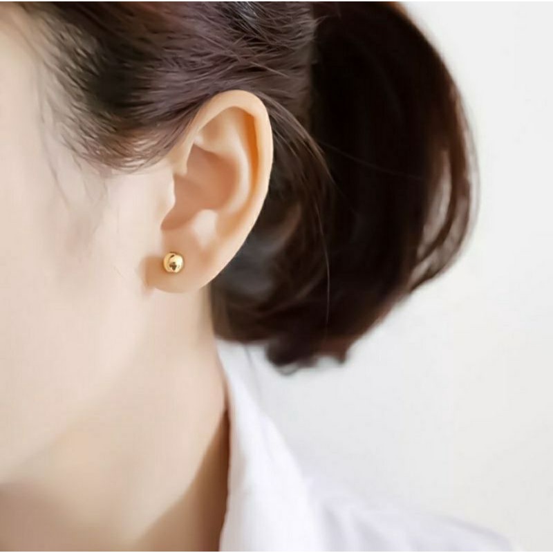 Anting pentol polos / anting giwang polos