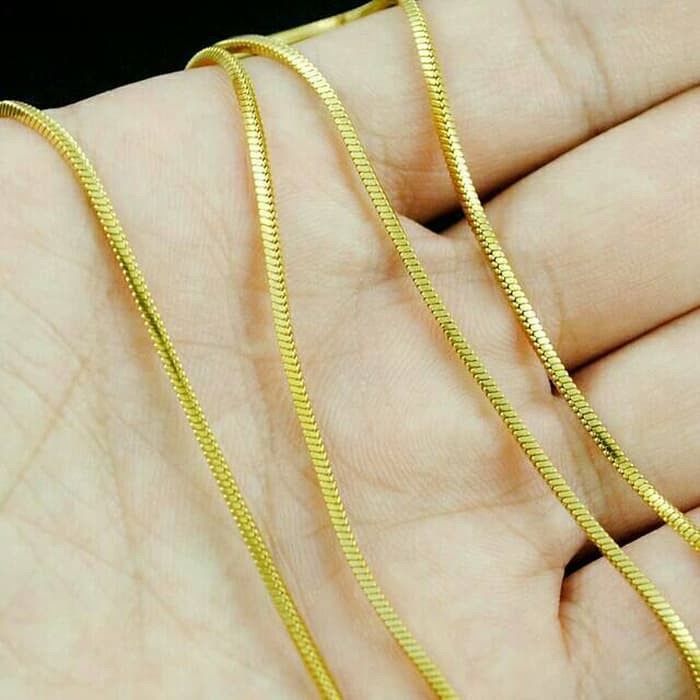 [Bayar di Tempat] Kalung Titanium Pria Wanita Garansi Anti Karat Seumur Hidup Asli Original