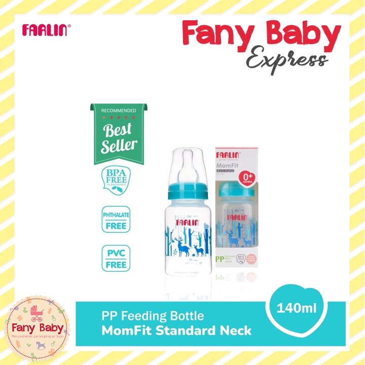 FARLIN MOMFIT PP STANDARD NECK FEEDING BOTTLE 140ML