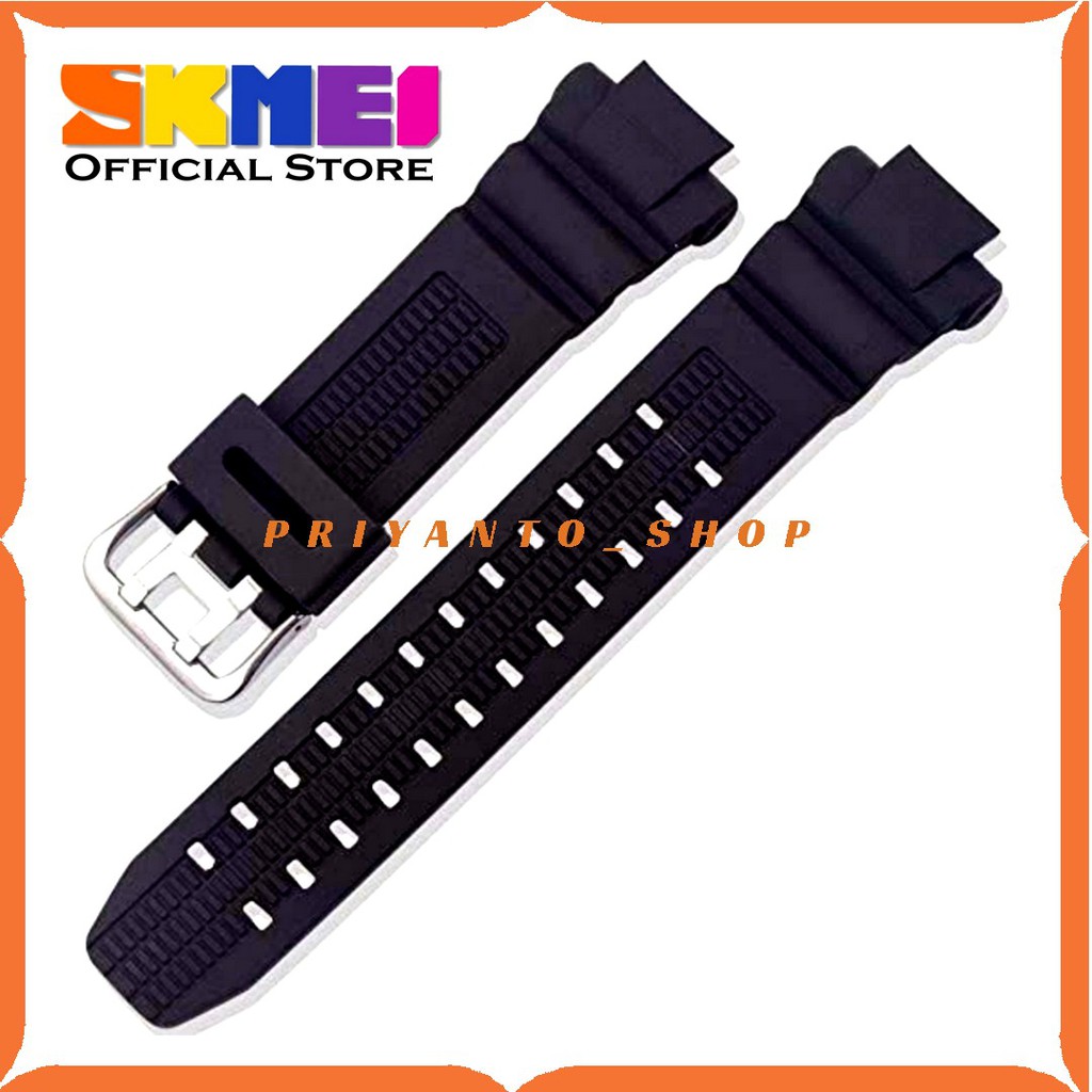 Strap Tali Jam Tangan Skmei 1060 SKMEI AD 1060 Hitam Tali Rubber skmei