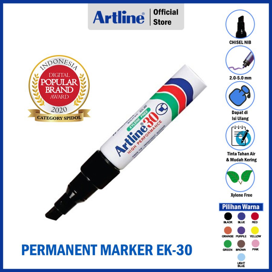 

SPIDOL ARTLINE EK-30 PERMANENT MARKER (2.0-5.0 MM)