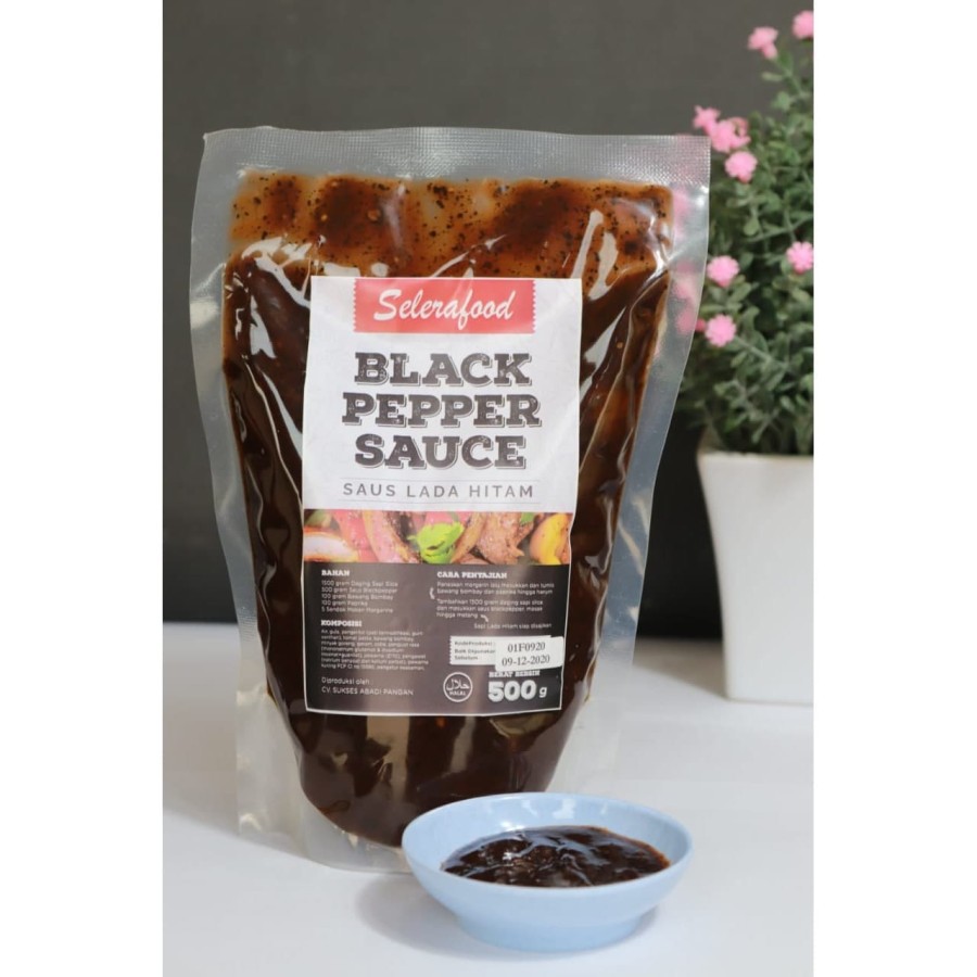 Black Pepper Sauce - Saus Lada Hitam Selerafood 500 gr/Pack