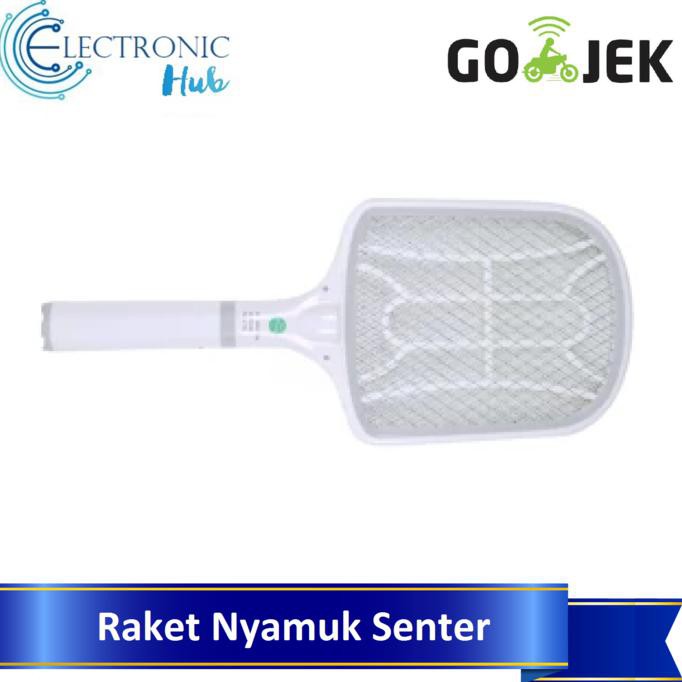 RAKET NYAMUK KRISBOW + SENTER. CHARGE TANPA BATERAI. GARANSI BERKUALITAS