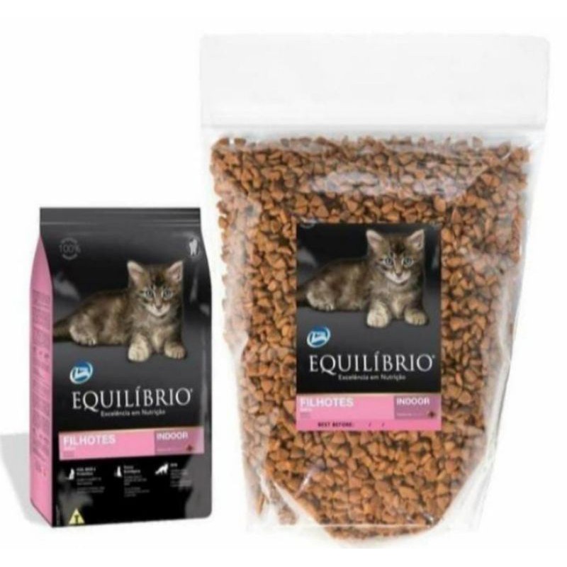 Makanan kucing EQUILEBRIO kitten repack 1kg termurah