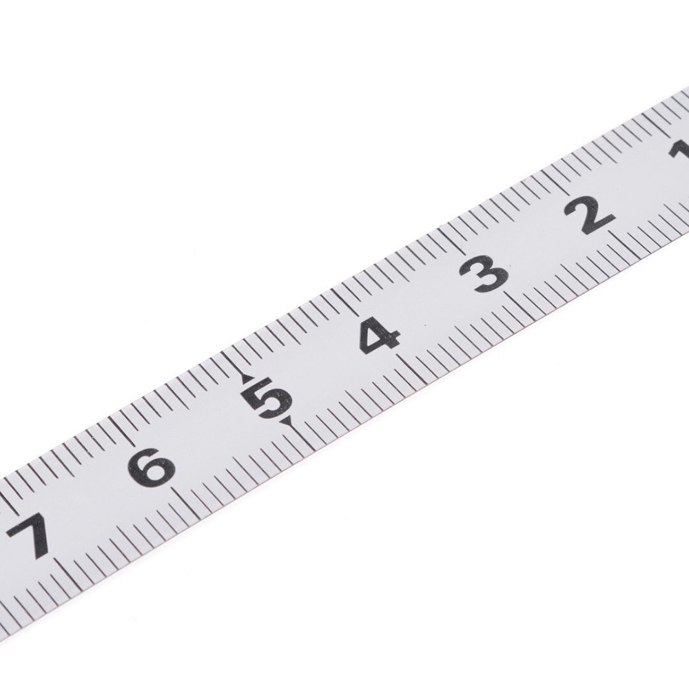 Meteran Adhesive Scale Bar Steel Ruler 2 Meter - M003 - White