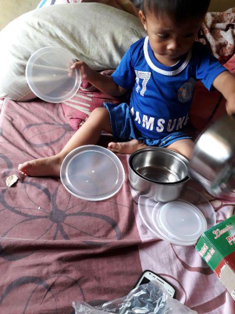 [dapat 5 Pcs ]rantang Susun 5 Stainless / Protect Fresh Box